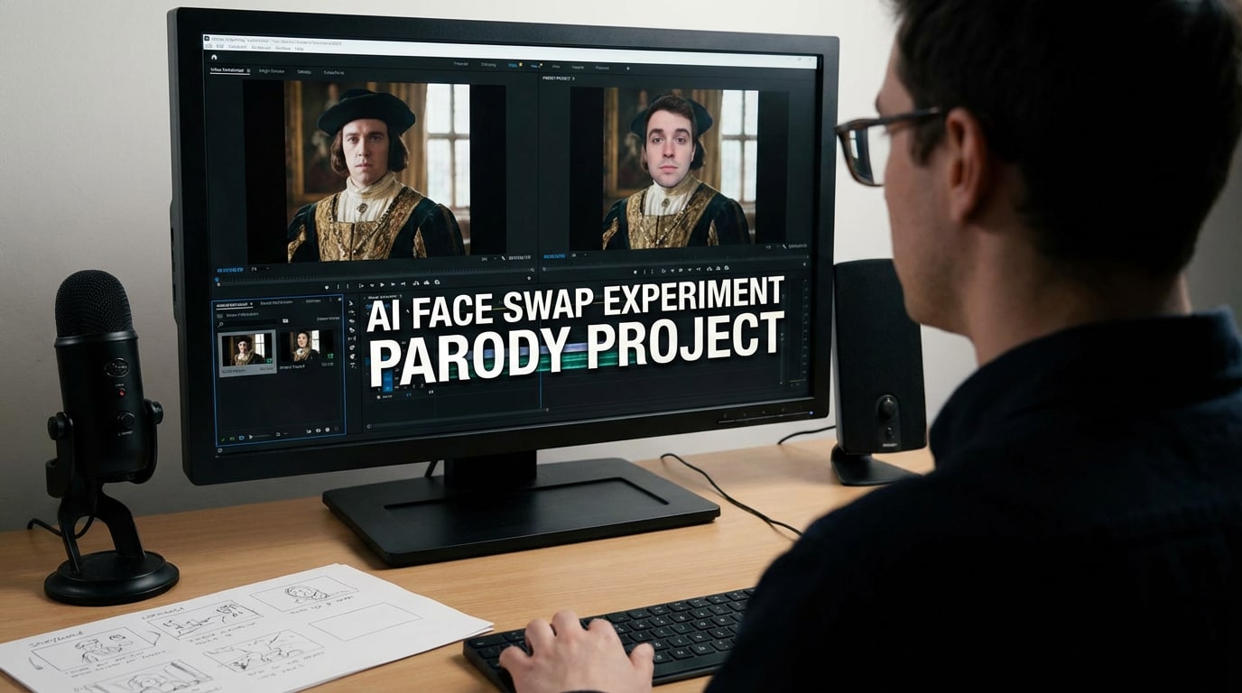 Creative storytelling with AI face swap