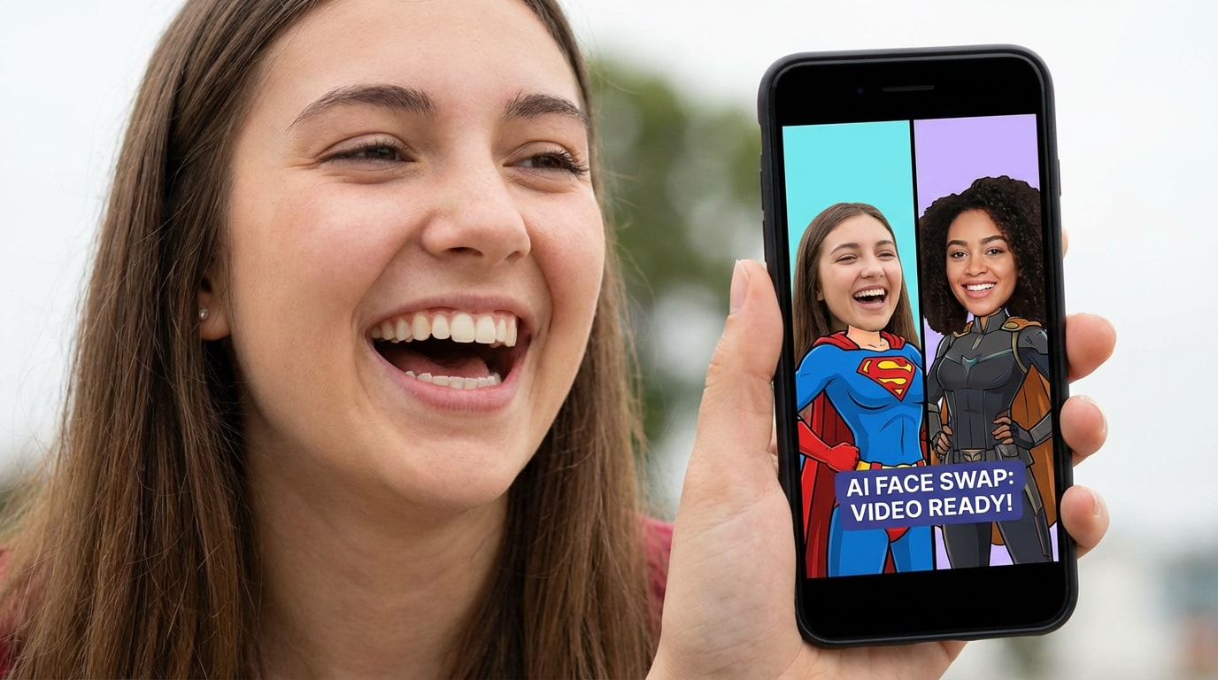 Generate personalized AI face swap videos