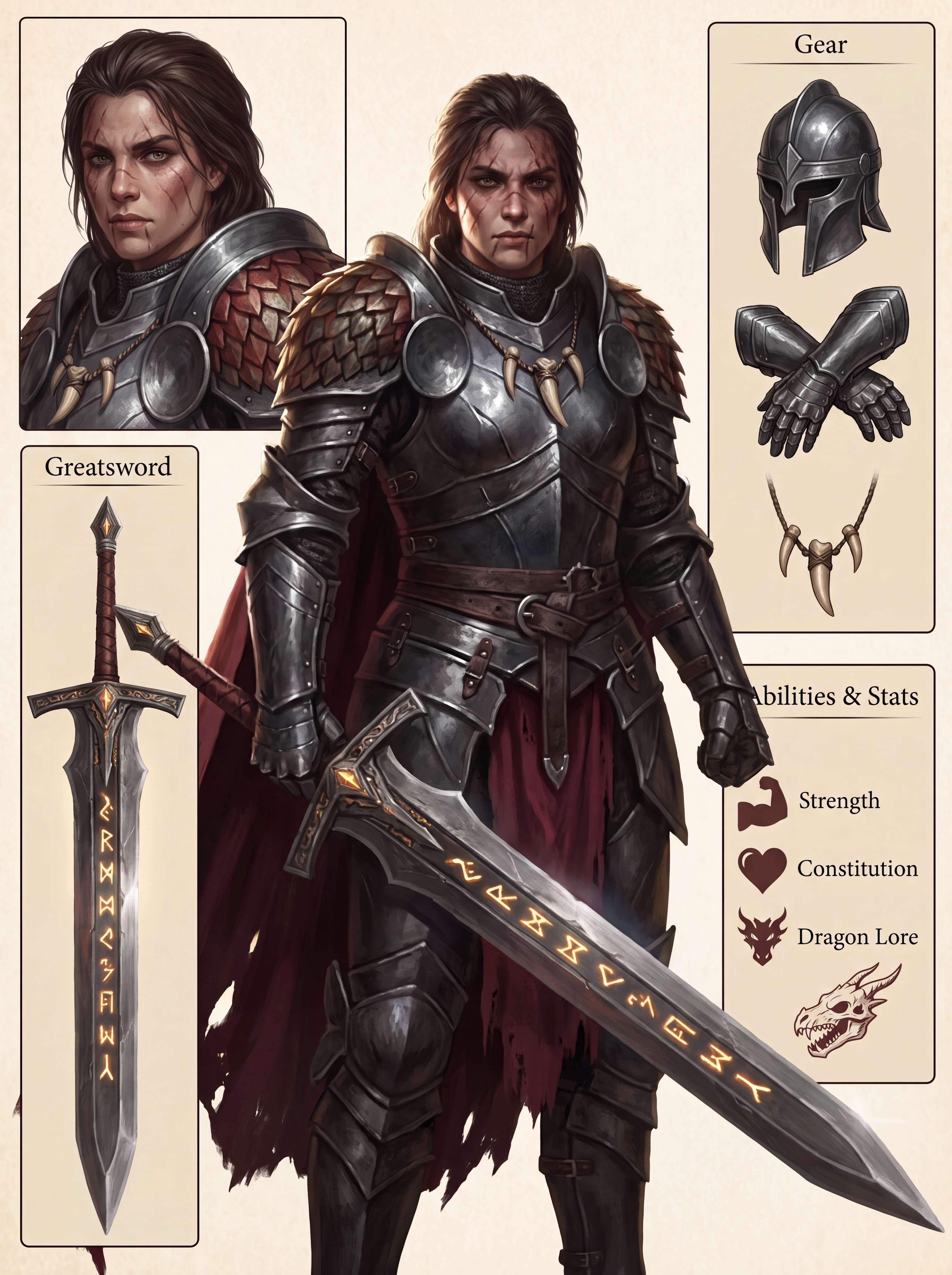 AI Fantasy OC Character demo 1