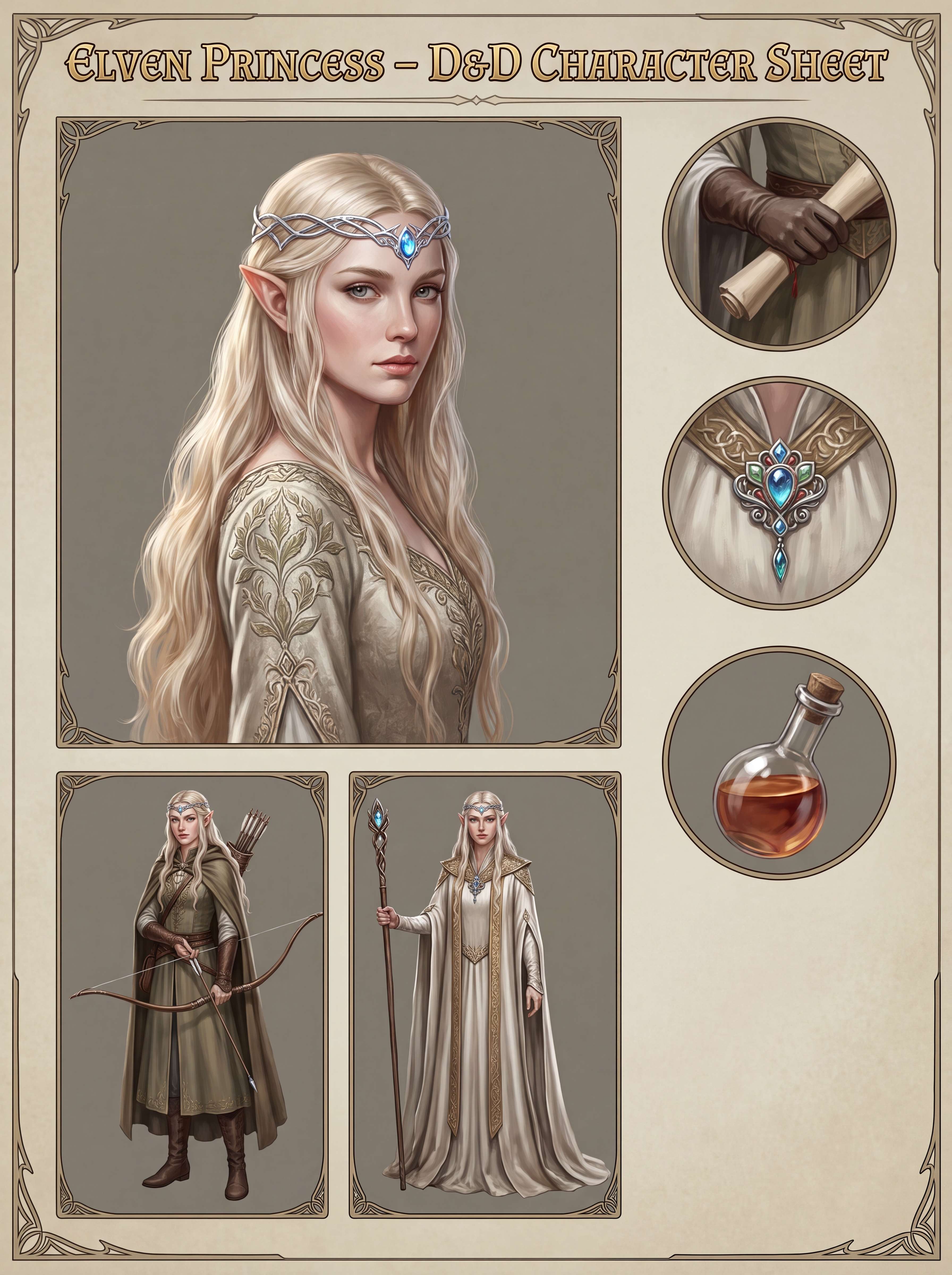 AI Fantasy OC Character demo 4