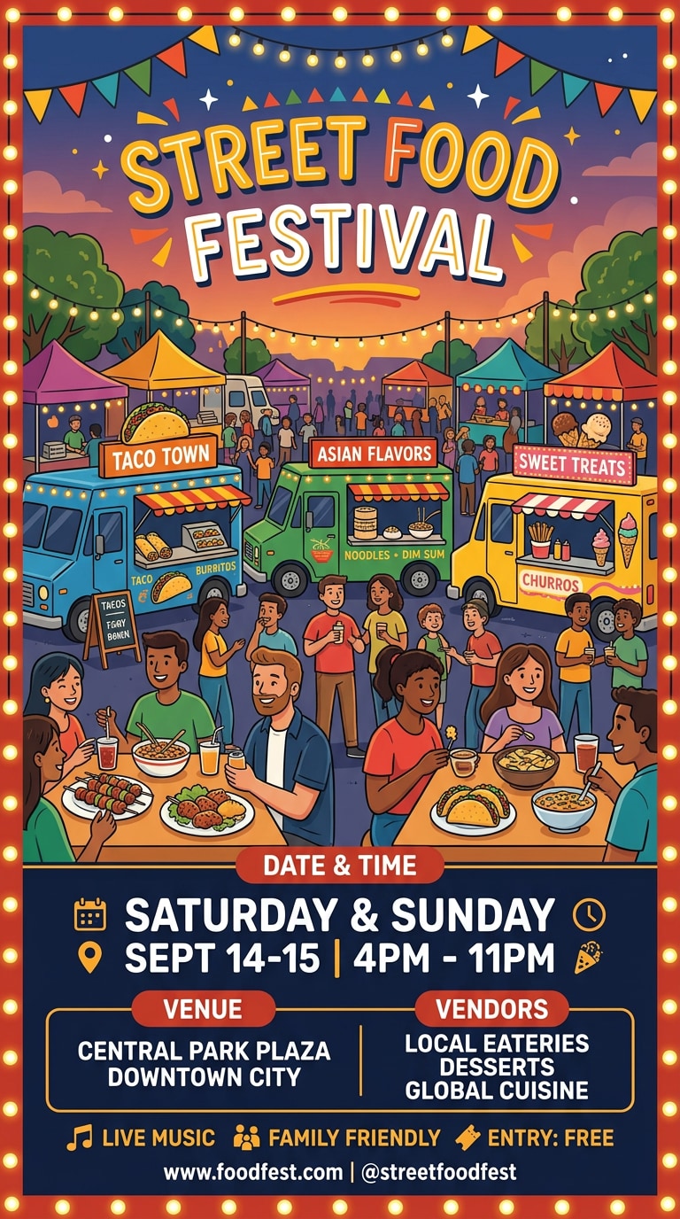 Film festival poster AI generator idea