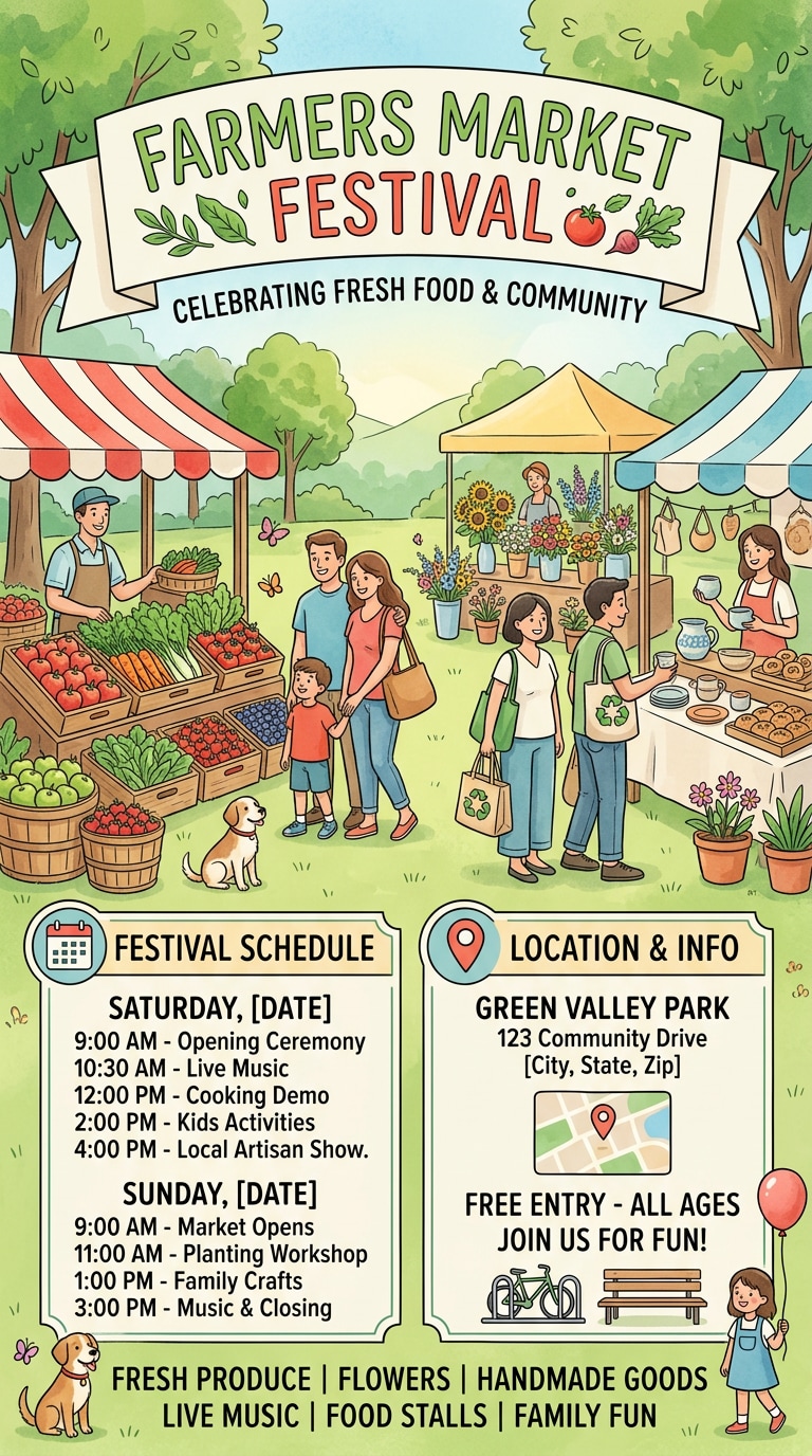 Cultural festival poster prompt for AI image generator