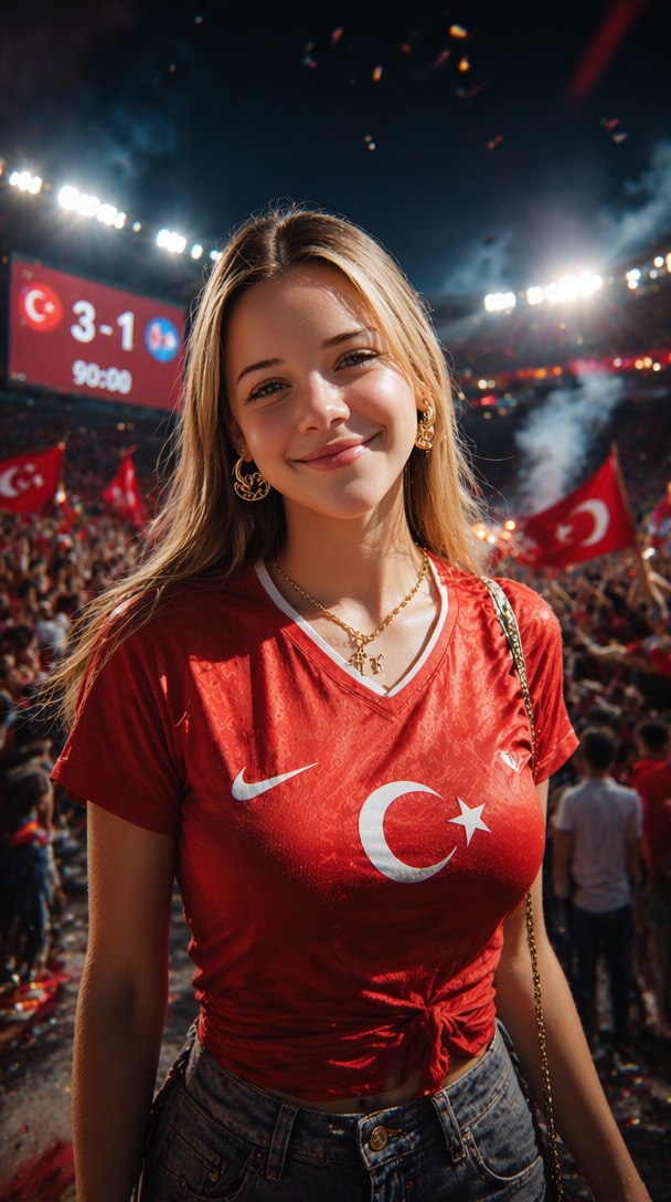 AI FIFA fan poster result with stadium cinematic style