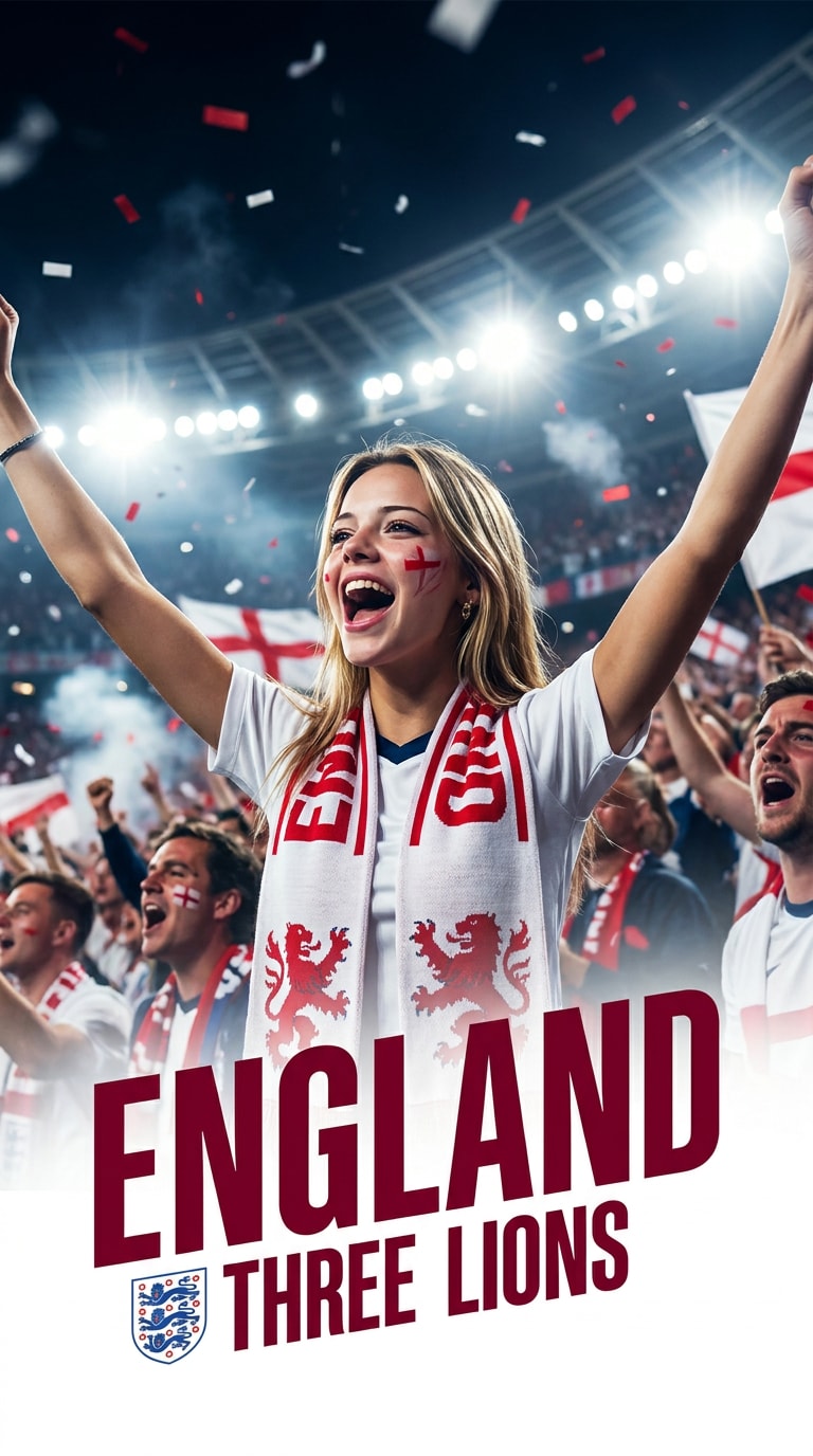 England Matchday Poster