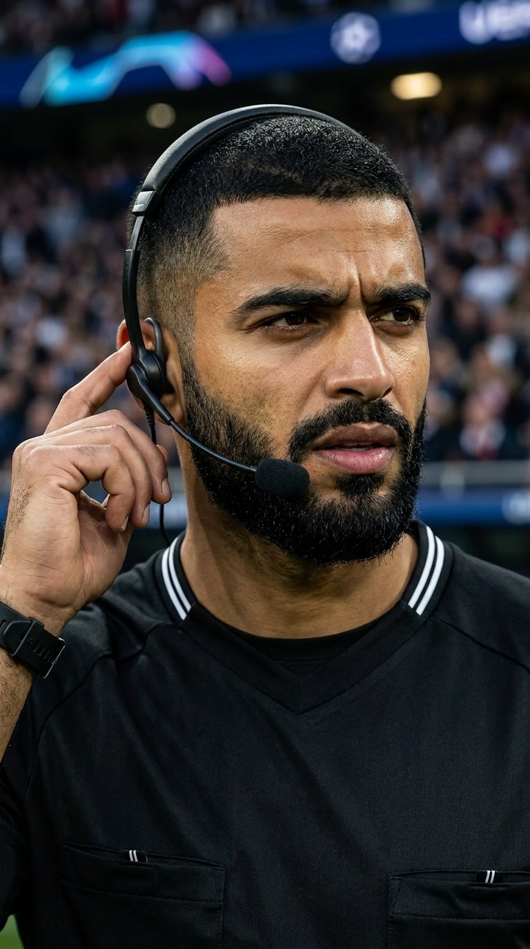 Referee headset communication AI prompt