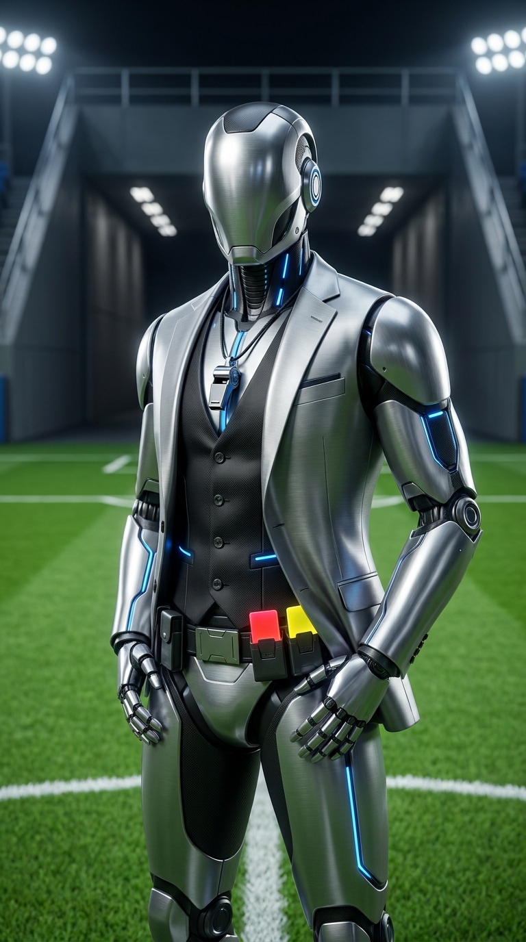 Robot football referee AI prompt