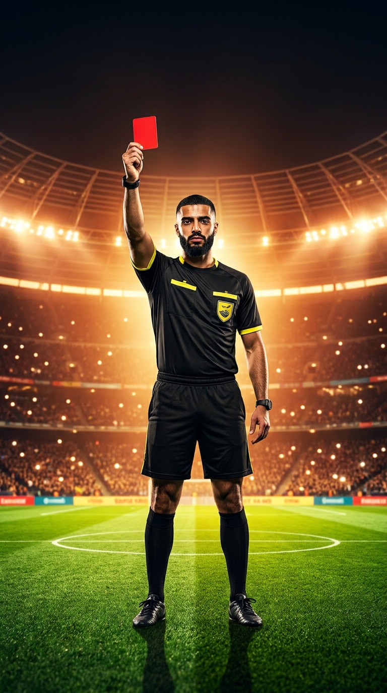 Football referee poster prompt