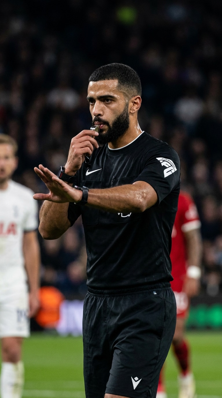 Futuristic AI football referee prompt