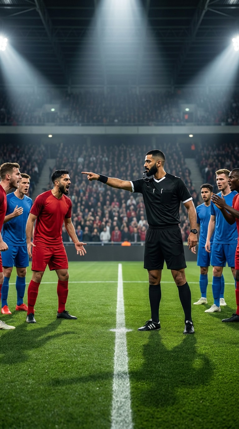 Football match official portrait AI prompt