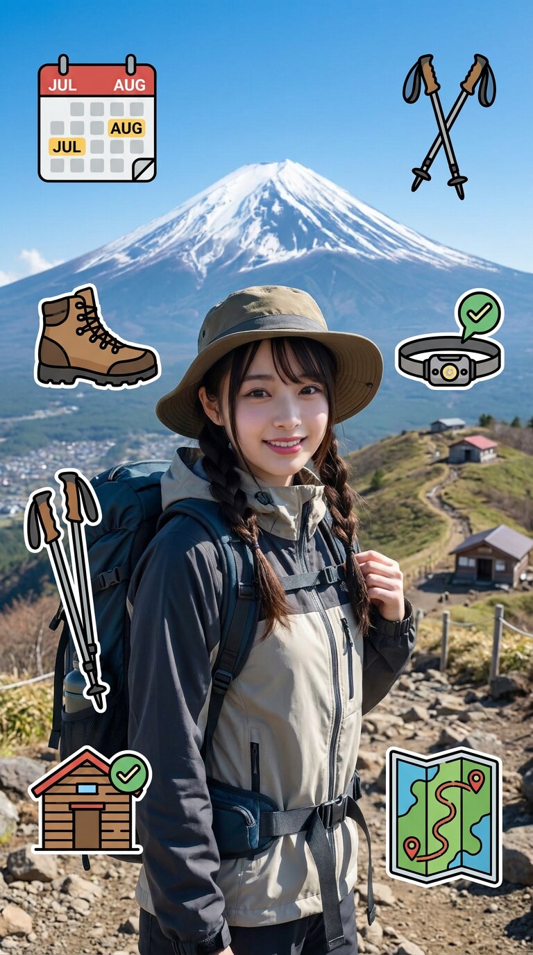 富士山登山準備SNS画像