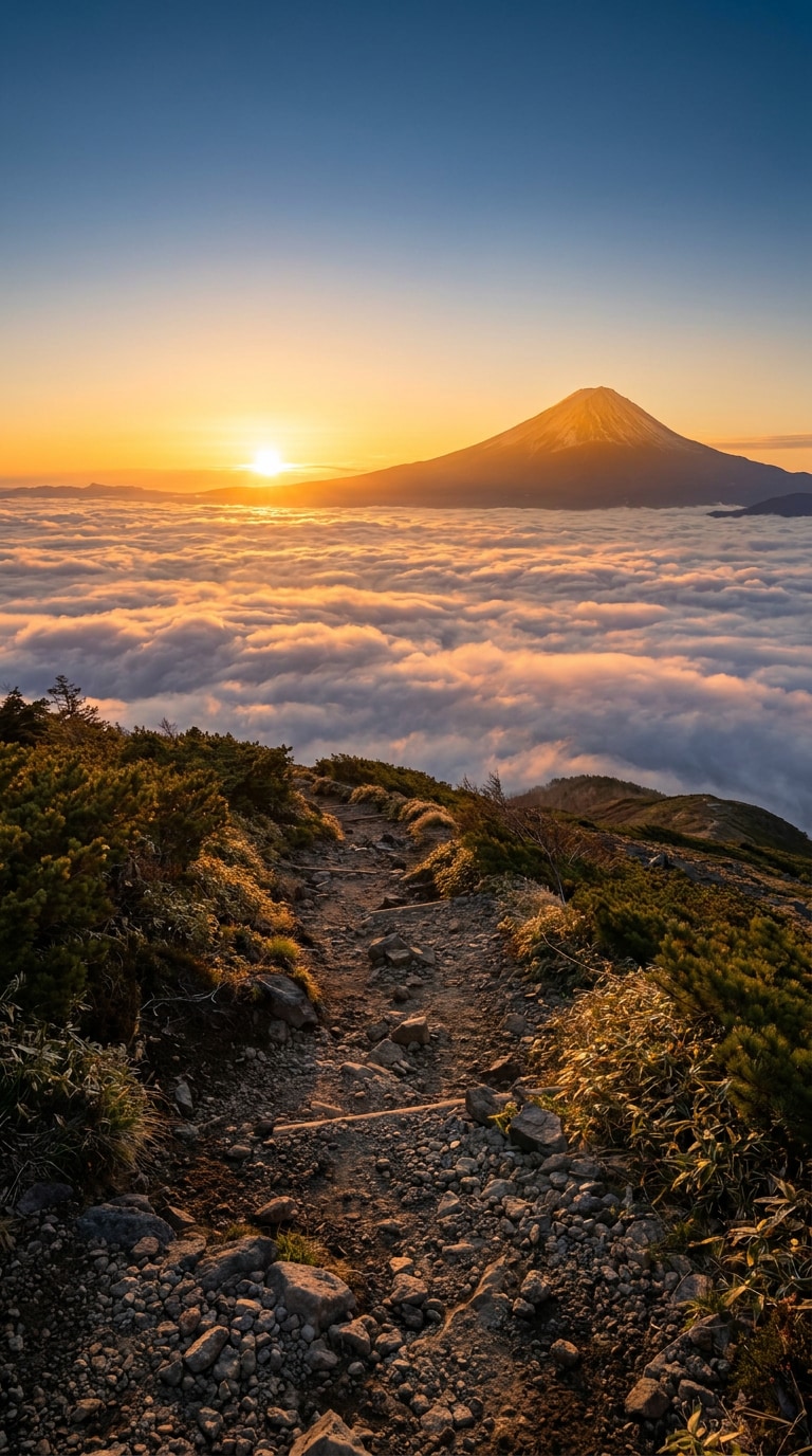 Mt Fuji sunrise wallpaper desktop