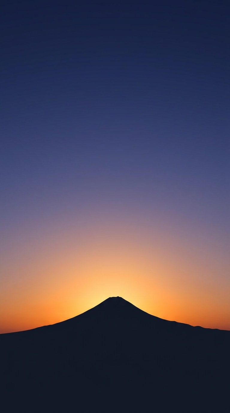 ミニマル富士山壁紙