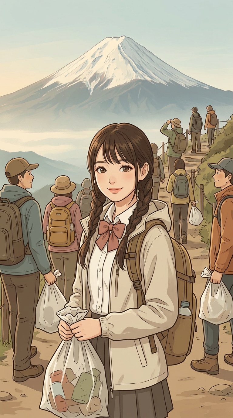 富士山オーバーツーリズム啓発ポスター
