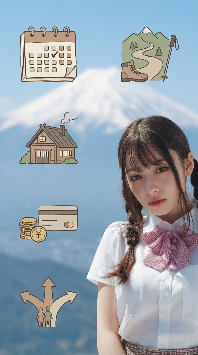 富士山登山ルール啓発画像