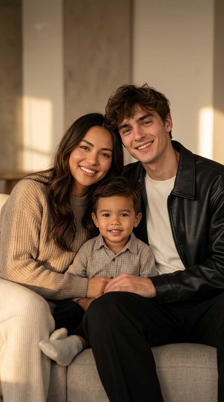 AI future family with 1 baby demo