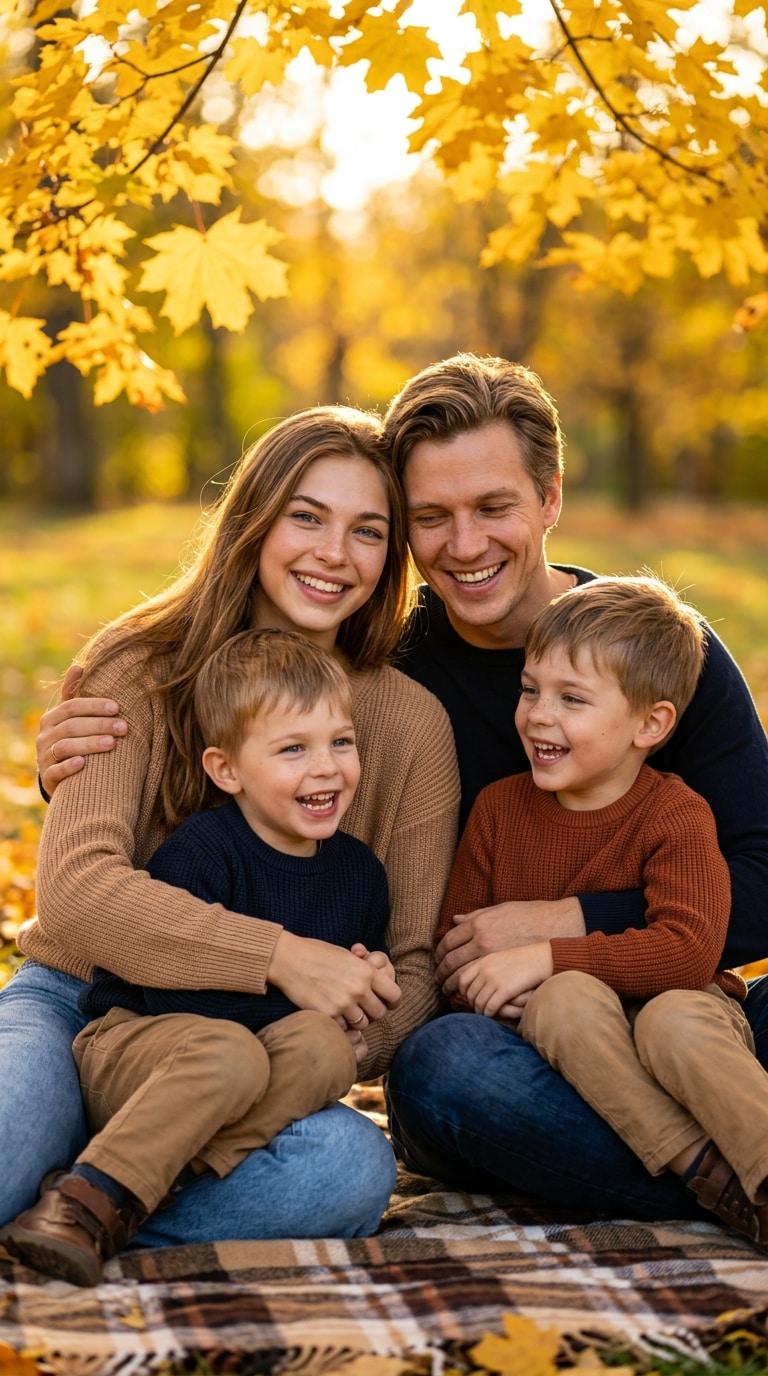AI future family with 2 boys demo