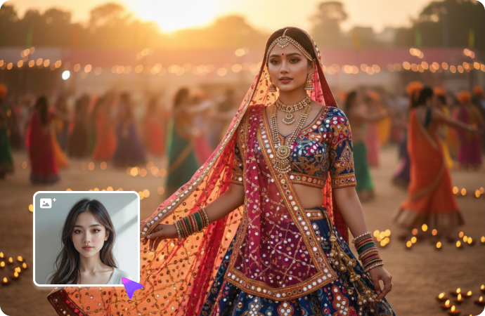 Garba Protraits Generator online