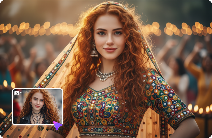 try Garba Protraits Generator
