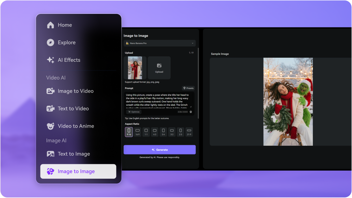Step 1 — Generate Your AI Grinch Photo