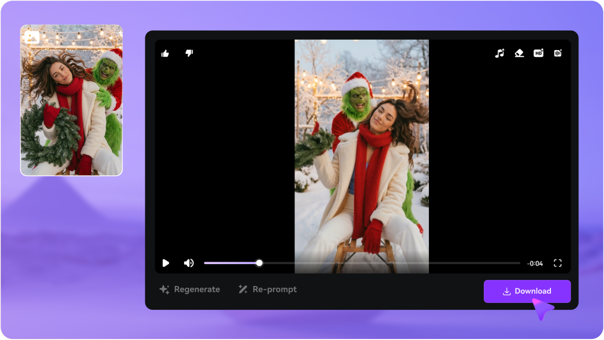 Step 3 — Generate & Share Your Grinch Video
