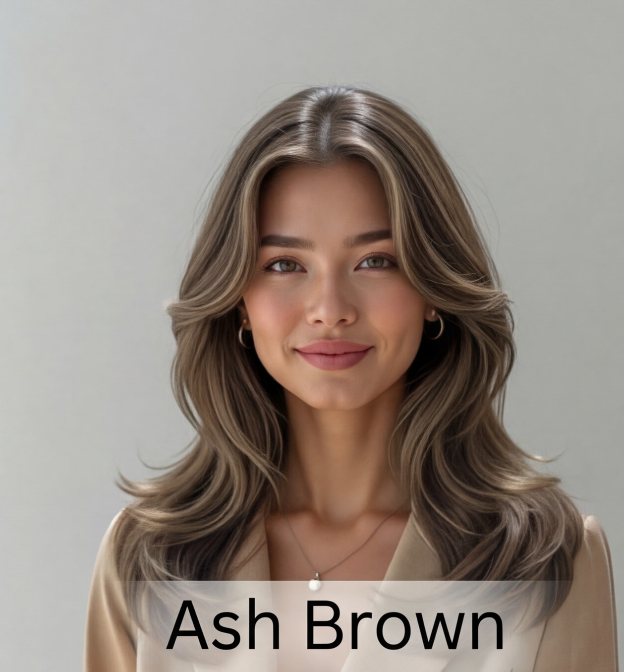 Female hair color try-on - Ash Blonde