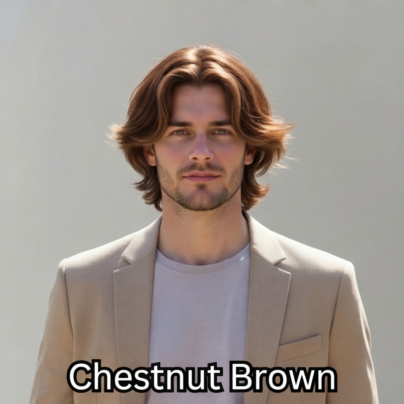 Male hair color try-on - Chestnut Blonde
