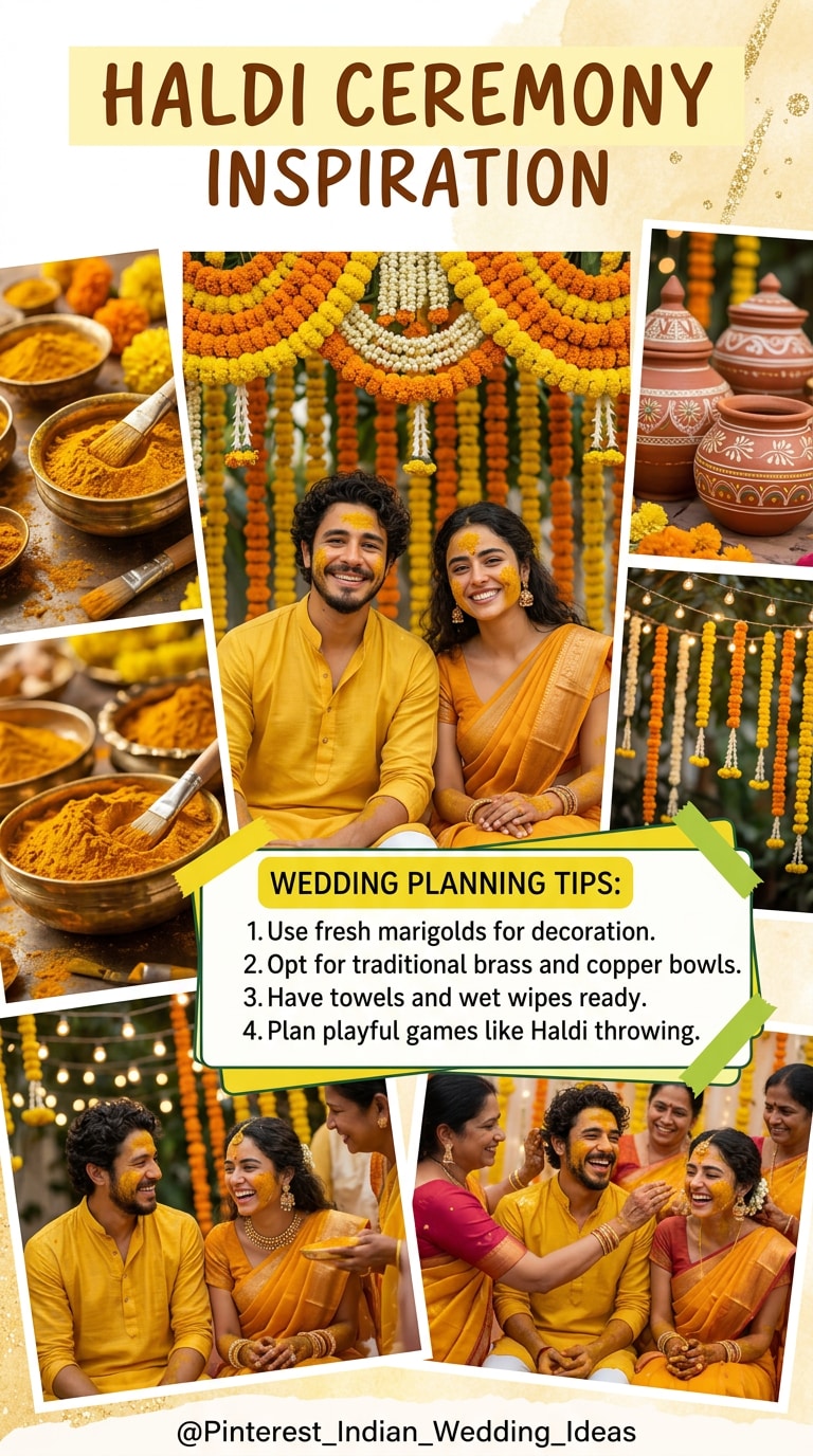 Haldi Ceremony Pinterest Inspiration Pin Decor Ideas