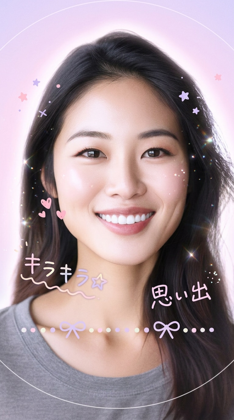 透明感あり平成プリ風