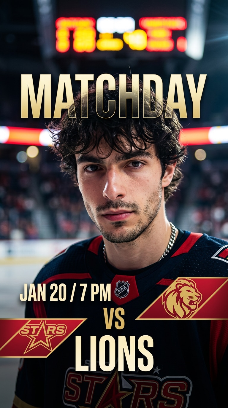 Official Matchday Hockey Portrait