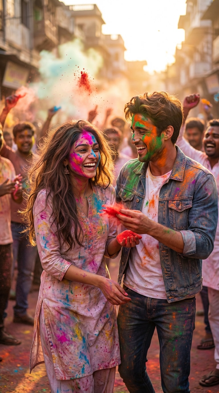 Holi AI Photo