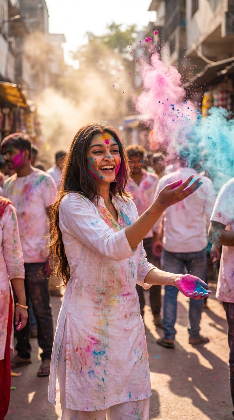 Holi AI Photo