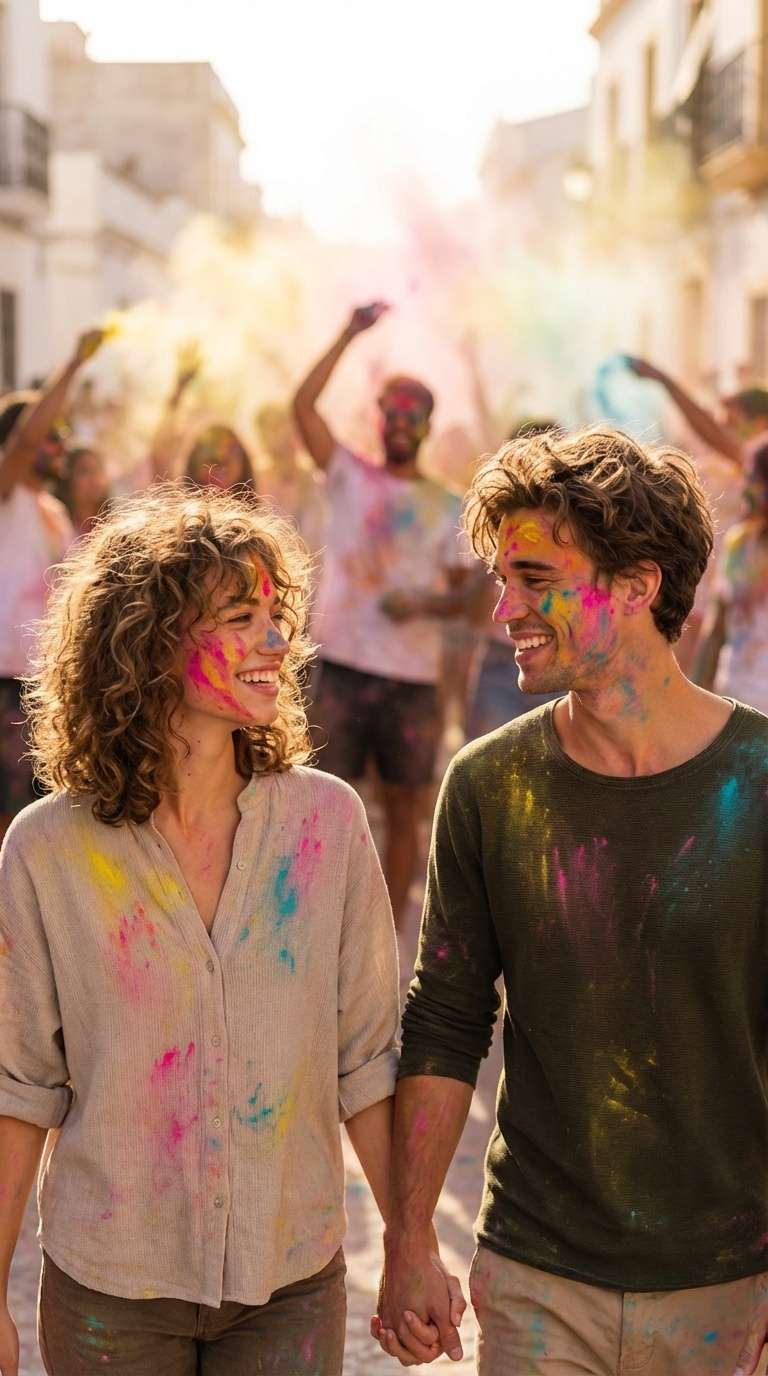 Gemini AI Holi photo template 5