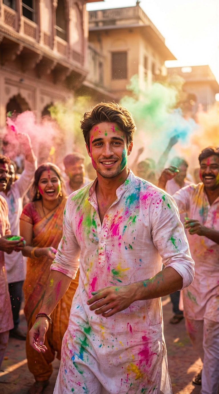 Holi AI Photo