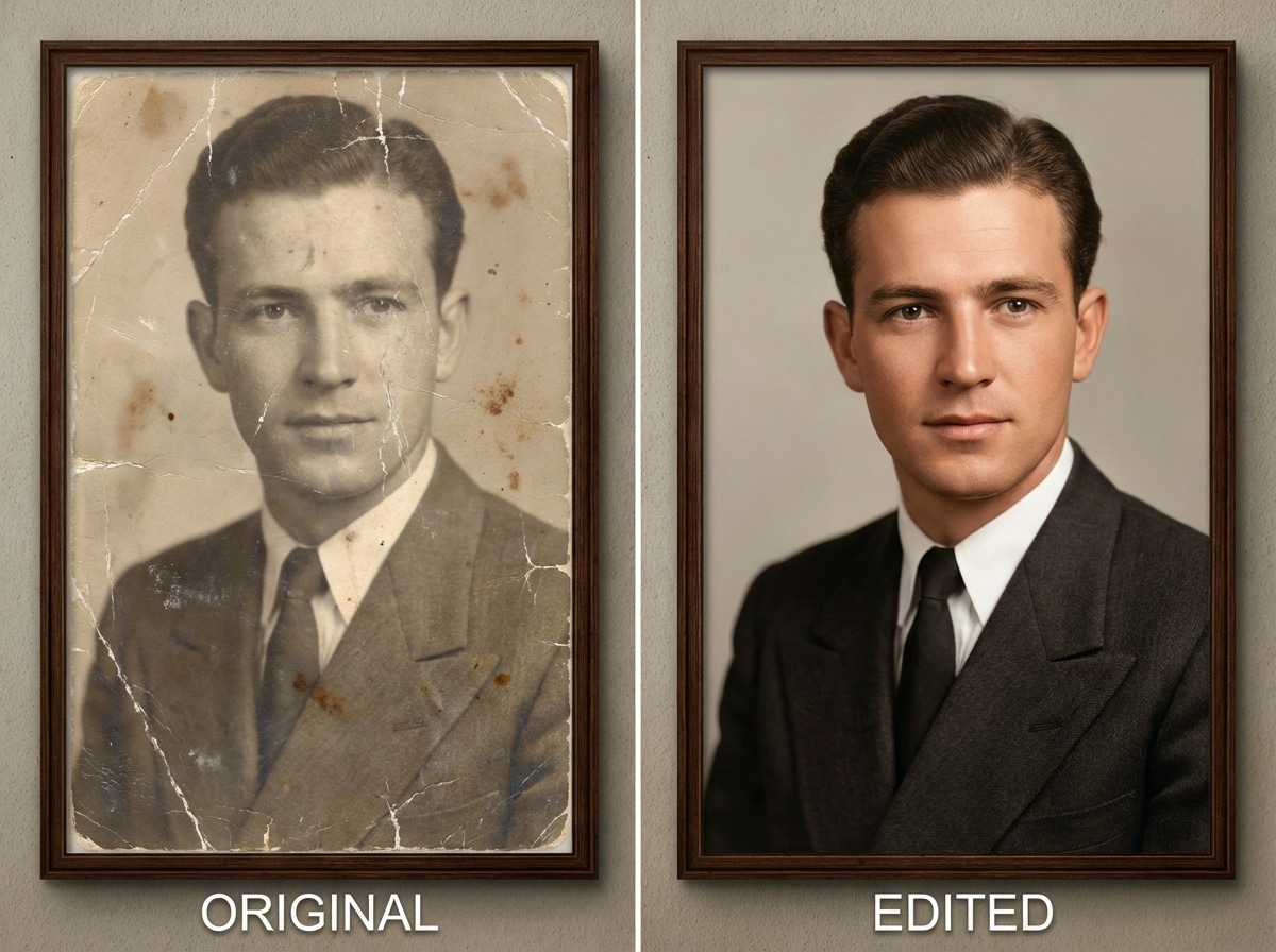 Restore old and damaged photos with AI