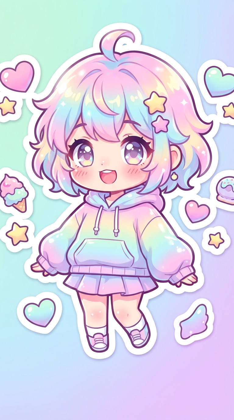 ai image generator free anime example cute chibi character