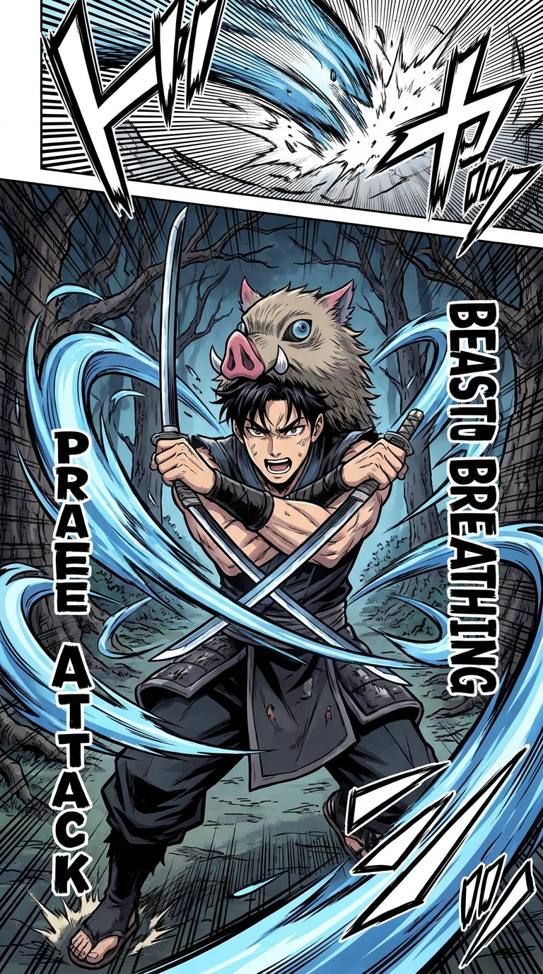 Beast Breathing Anime Effect