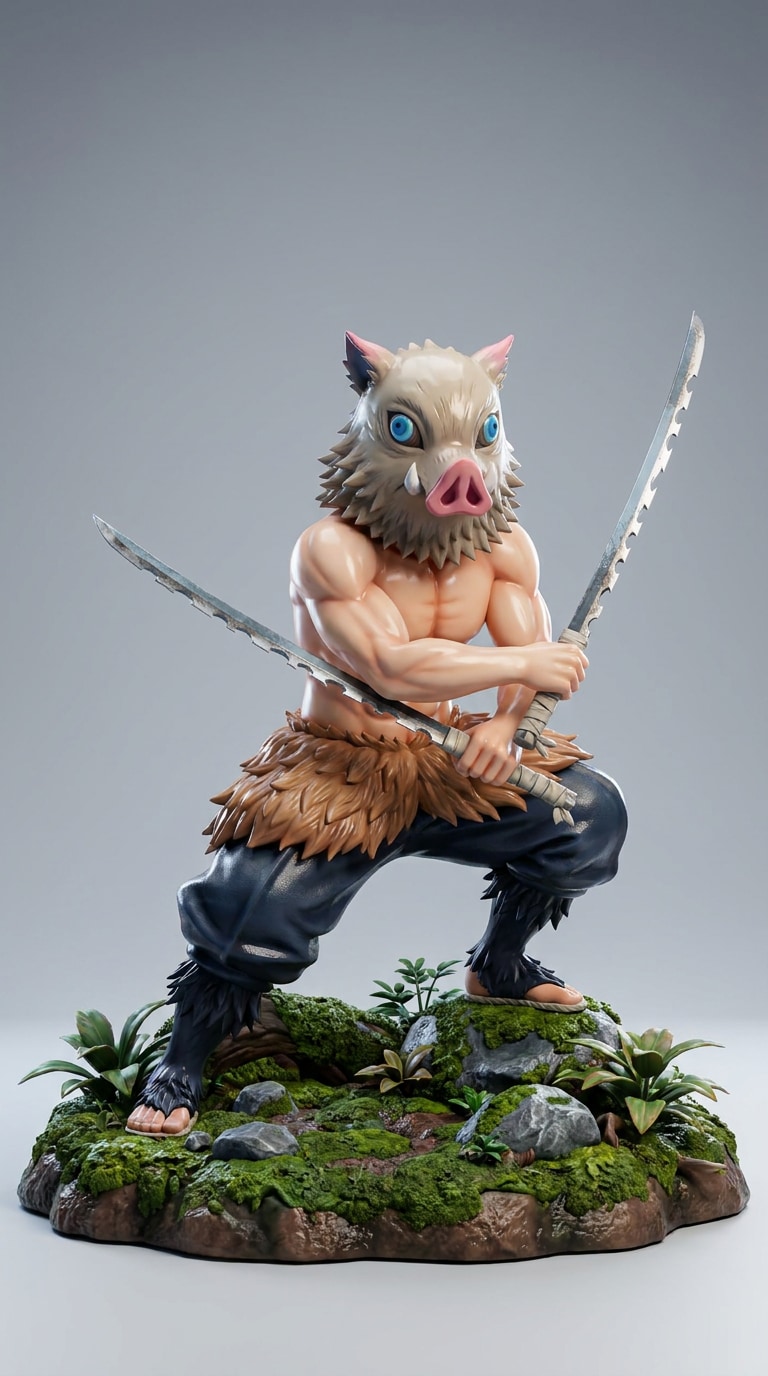 3D Anime Figurine Warrior