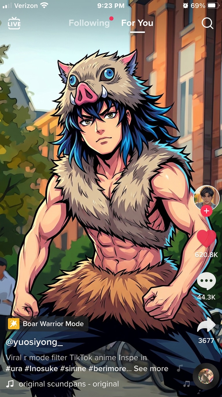 TikTok Anime Character Filter