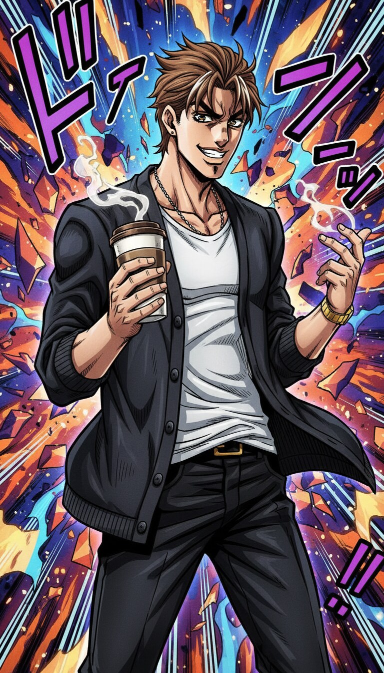 ジョジョ風イラストの作例