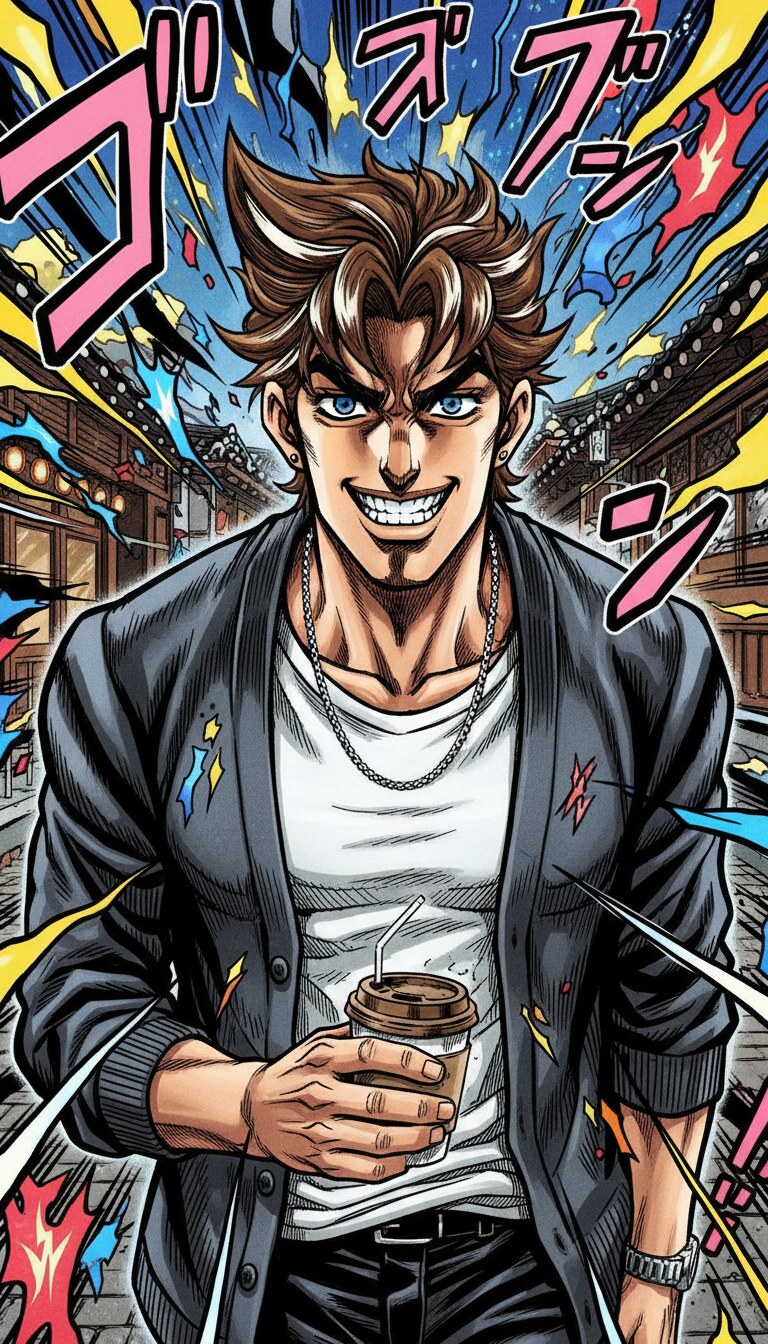 ジョジョ顔メーカー風の作例