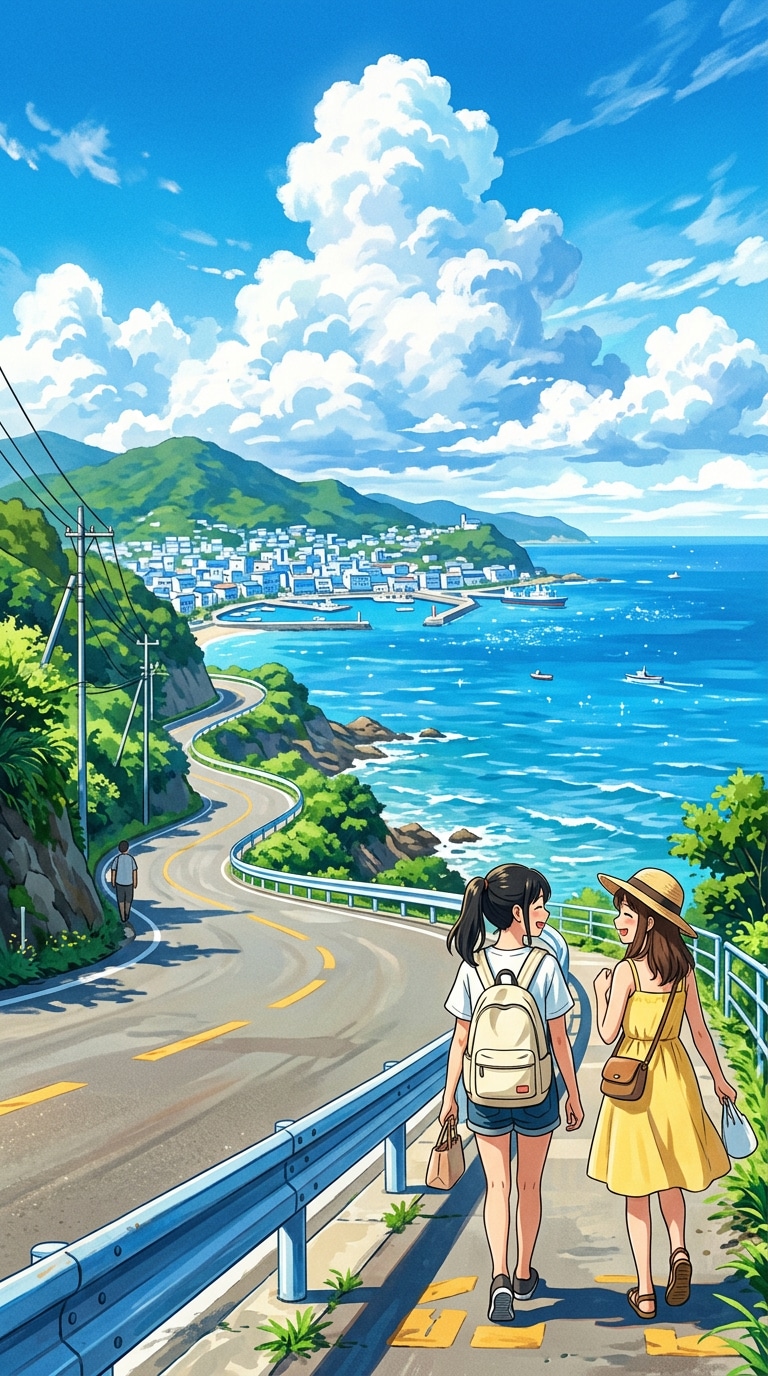 アニメ風旅行写真AI加工
