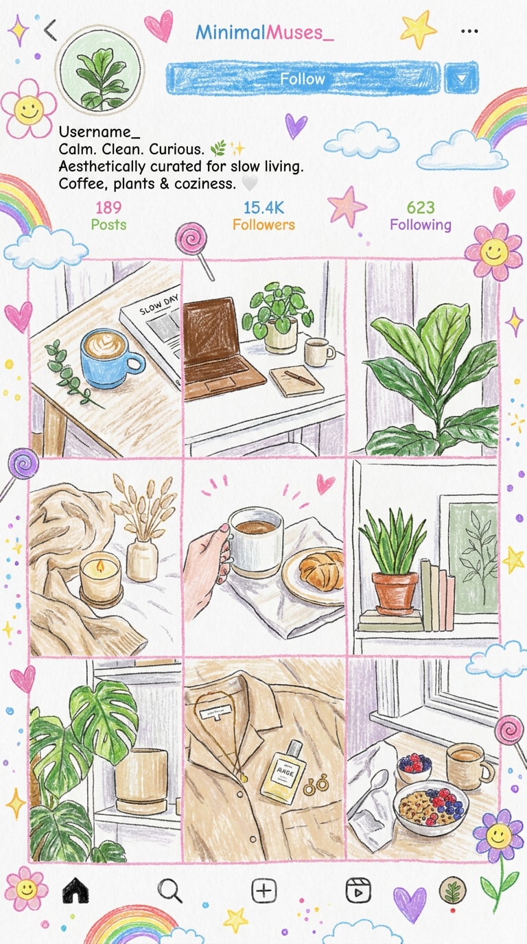ChatGPT sweet smiling crayon profile picture: warm pastel tones, innocent charm, hand-drawn style, recognizable face