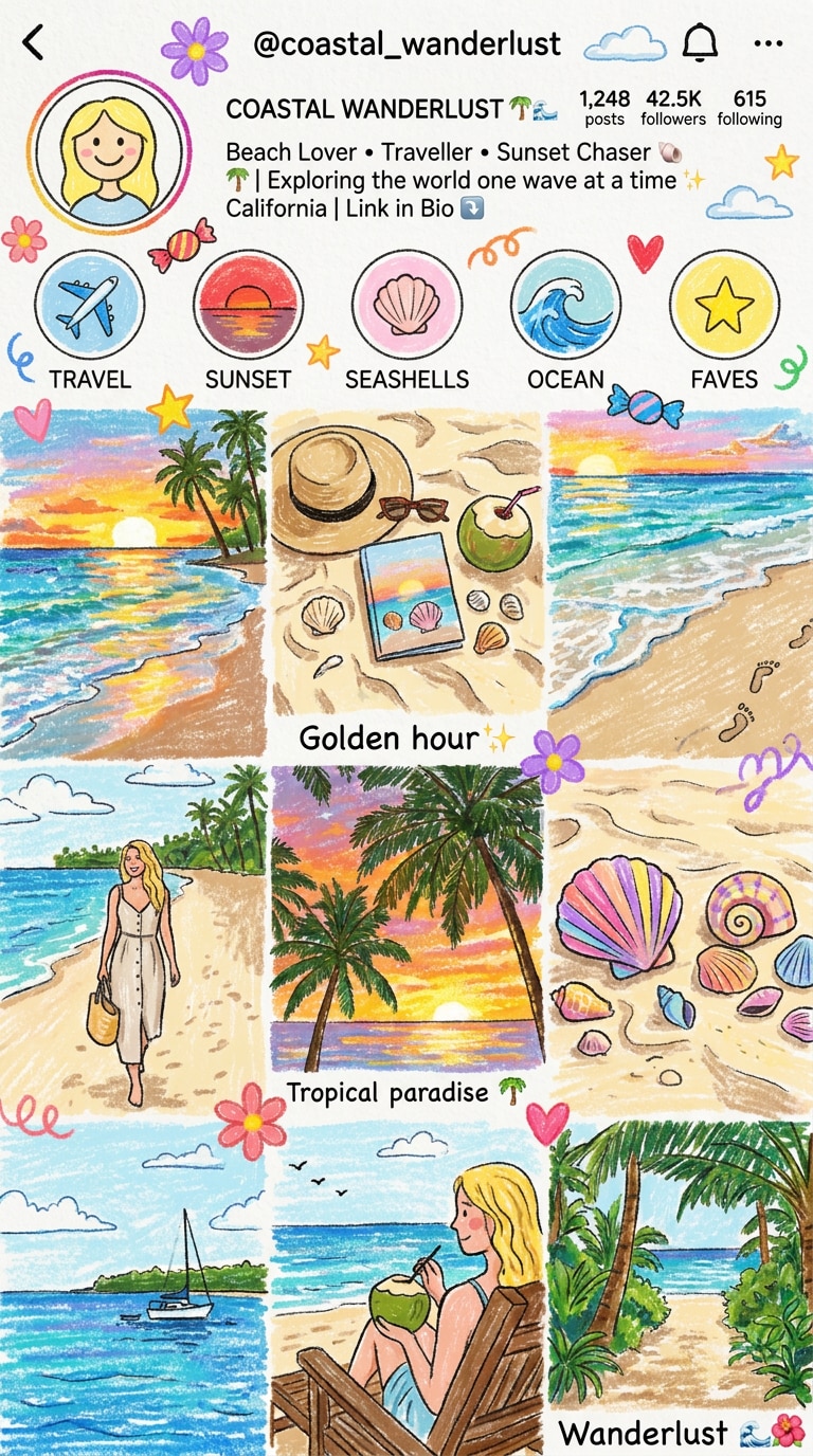 ChatGPT playful energy crayon profile picture: vibrant pastels, joyful expression, visible crayon strokes, authentic hand-drawn texture