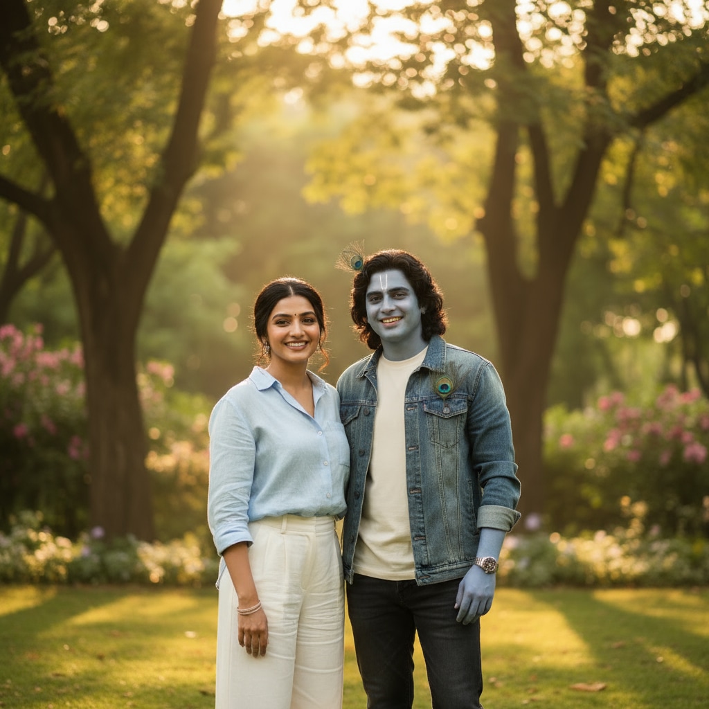 ai krishna photo