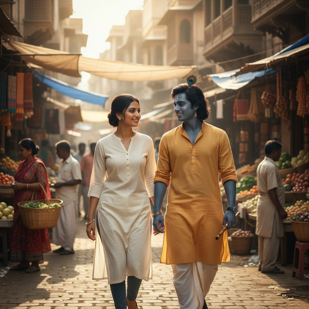 ai krishna photo