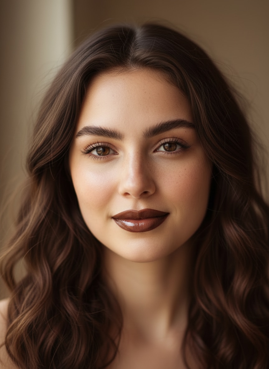 AI Lipstick Try-On - Brown