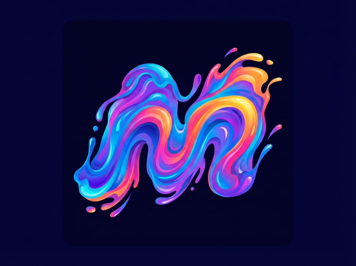 Media.io Liquid Gradient Logo Style preview