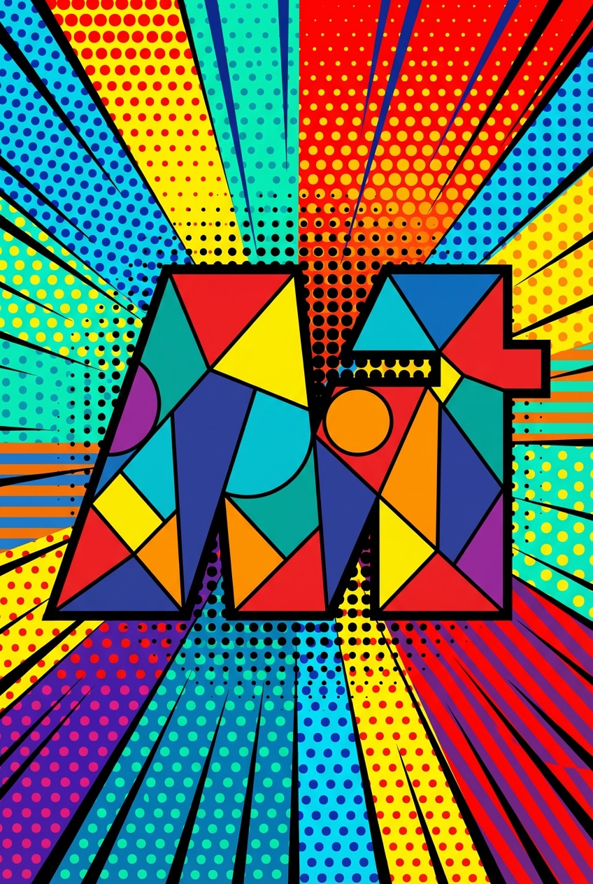 Media.io Colorful Geometric Play Logo Style preview