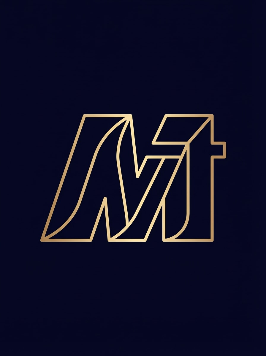 Media.io Champagne Line-Art Logo Style preview