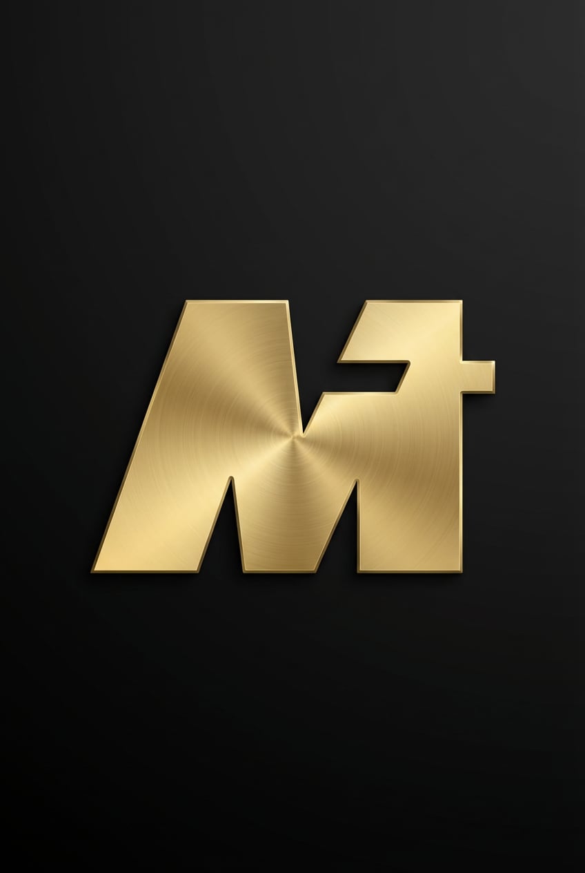 Media.io Black & Gold Duotone Logo Style preview